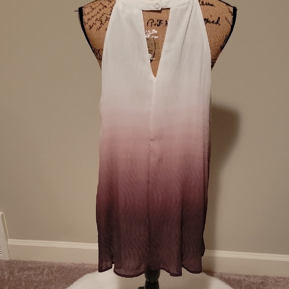 Hayden Ombre Sleeveless Tunic - White and Purple - Picture 3 of 5